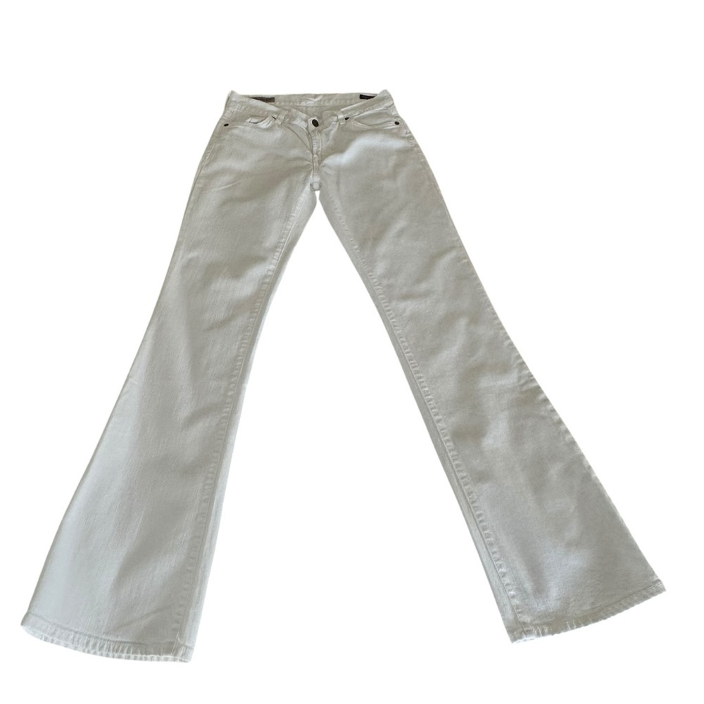 Citizens of Humanity Amber #263 stretch White Flare Boho Festival Jeans Size 29 - Picture 2 of 11